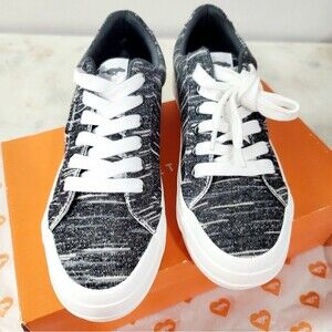 Rocket Dog Women's Grey Cecila Egan Cotton Lace-up Sneakers Size 7 NIB